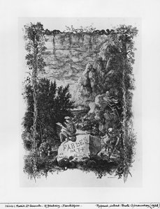 Frontyspisowa ilustracja z „Bajek” Hippolyte de Thierry-Faletans (XIX w.) 1868