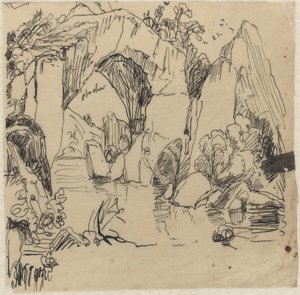 Krajobraz autorstwa Rodolphe Bresdin