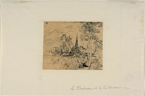 Zamek i katedra autorstwa Rodolphe Bresdin