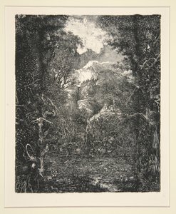 Miasto poza bagnami (La Ville derri?re la marecage) autorstwa Rodolphe Bresdin
