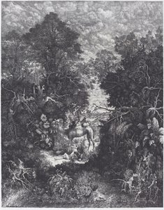 Dobry Samarytanin autorstwa Rodolphe Bresdin