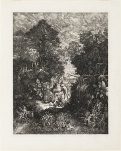 Dobry Samarytanin autorstwa Rodolphe Bresdin