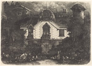 Nawiedzony dom autorstwa Rodolphe Bresdin