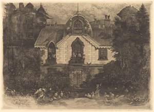 Nawiedzony dom autorstwa Rodolphe Bresdin