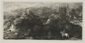 Powrót rycerza autorstwa Rodolphe Bresdin