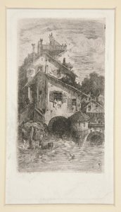 Młyn autorstwa Rodolphe Bresdin