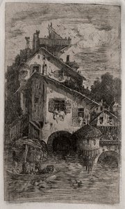 Młyn, 1866. autorstwa Rodolphe Bresdin