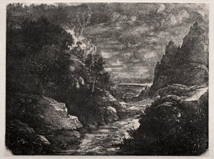 Górski Potok autorstwa Rodolphe Bresdin