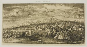 Armia rzymska, z Revue Fantaisiste autorstwa Rodolphe Bresdin