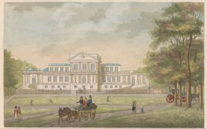 Pawilon Welgelegen w Haarlemie, ok. 1825 Pawilon Królewski Welgeleegen, zbudowany przez den Heere Hope - in den Jaare 1786, niedaleko Haarlem / Le Pavillon Royale Welgeleegen - bati par le Sieur Hope - l