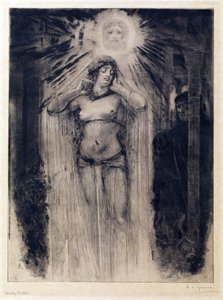 Symbolizm: Kundry Egusquiza y Barrena, Rogelio de (1845-1915) autorstwa Rogelio Egusquiza
