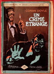 Przednia okładka francuskiego wydania "Un Crime etrange" autorstwa Conan Doyle