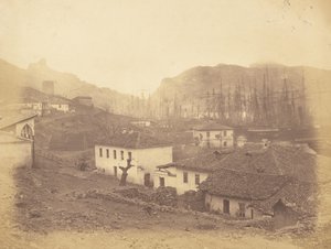 Bałakława, widok w stronę morza. autorstwa Roger Fenton