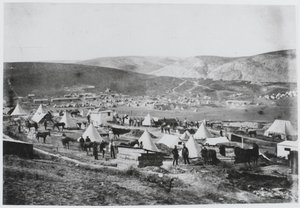 Obóz 4. Dragonów (Własne Światło Królowej) autorstwa Roger Fenton