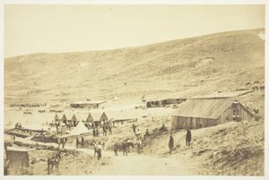 Obóz 4. Lekkich Dragonów autorstwa Roger Fenton