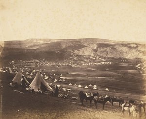 Obóz kawalerii, Bałakława autorstwa Roger Fenton