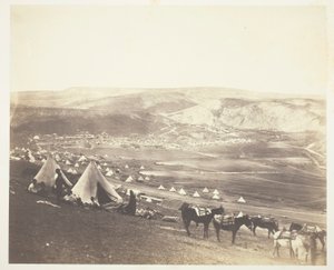 Obóz kawalerii, Bałakława autorstwa Roger Fenton