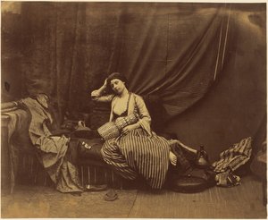 Zamyślona odaliska autorstwa Roger Fenton