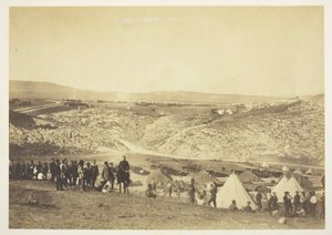 Obozowisko artylerii konnej autorstwa Roger Fenton
