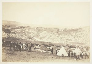 Obozowisko artylerii konnej autorstwa Roger Fenton