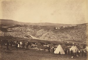 Obóz artylerii konnej autorstwa Roger Fenton