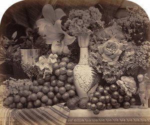 Owoce i kwiaty, 1860. autorstwa Roger Fenton