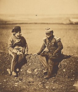 Generał Cisse i oficer sztabowy. autorstwa Roger Fenton