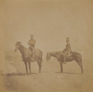 Generał Sir John Pennefather i ordynans, 1855 autorstwa Roger Fenton