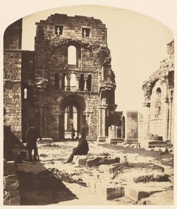 Wnętrze, klasztor Lindisfarne, zachodni kraniec autorstwa Roger Fenton