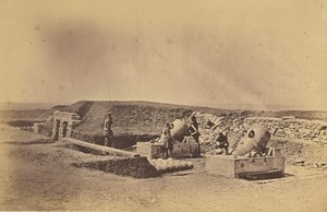 Baterie moździerzy przed Picquet House, lekka dywizja autorstwa Roger Fenton