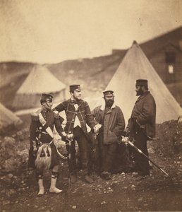Oficerowie 42 pułku Highlanders autorstwa Roger Fenton