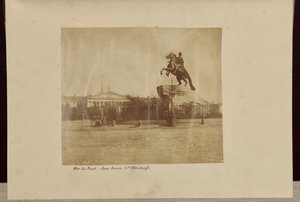 Piotr Wielki, Plac Izaaka, Petersburg [sic] autorstwa Roger Fenton