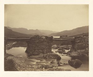 Pont-y-Garth, w pobliżu Capel Curig autorstwa Roger Fenton