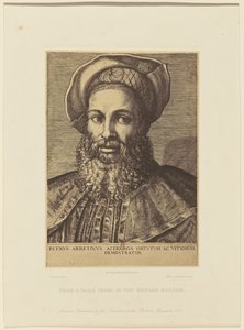 Reprodukcja ryciny Marca Antonia przedstawiającej portret Tycjana. autorstwa Roger Fenton