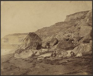 Rocken End (patrząc na zachód), Isle of Wight autorstwa Roger Fenton