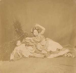Królewskie dzieci w Tableau pór roku, 1854. autorstwa Roger Fenton