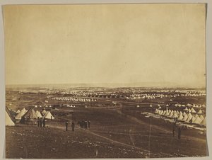 Obóz aliantów przed Sewastopolem autorstwa Roger Fenton