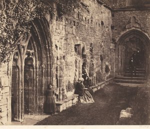 Krużganki, opactwo Tintern, 1854 (zdjęcie) autorstwa Roger Fenton