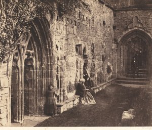 Krużganki, Opactwo Tintern autorstwa Roger Fenton