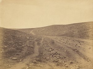Dolina Cienia Śmierci autorstwa Roger Fenton