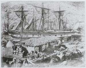 „Pomost dla bydła w porcie Balaklava” autorstwa Roger Fenton