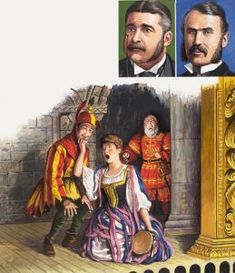 Gilbert i Sullivan autorstwa Roger Payne