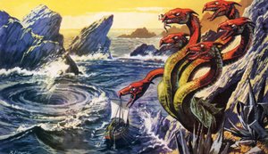 Scylla atakująca statek Odyseusza