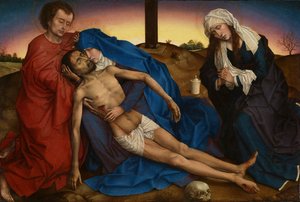 Pieta, ok.1441 (olej na desce) autorstwa Rogier van der Weyden