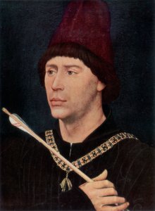 Portret Antoine, Bastard Burgundii, c1456, 1927 autorstwa Rogier van der Weyden