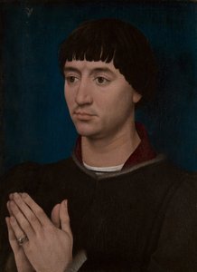 Portret Jeana Grosa (recto); herb Jeana Grosa (verso) autorstwa Rogier van der Weyden