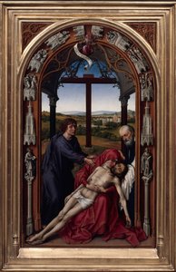 Ołtarz Matki Bożej Miraflores Ołtarz, ok. godz. 1440 autorstwa Rogier van der Weyden