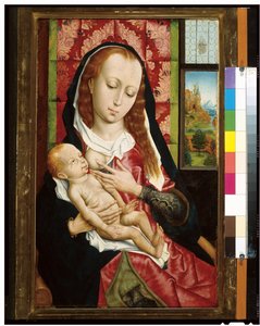 Dziewica z Dzieciątkiem, ok. 1480 autorstwa Rogier van der Weyden