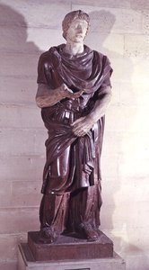 Więzień Barbarzyńca Książę, z Villa Borghese, Rzym (porfir) autorstwa Roman