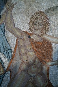 Porwanie Hylas przez nimfy, mozaika w Domu Wenus w rzymskim mieście Volubilis (Lista Światowego Dziedzictwa UNESCO autorstwa Roman